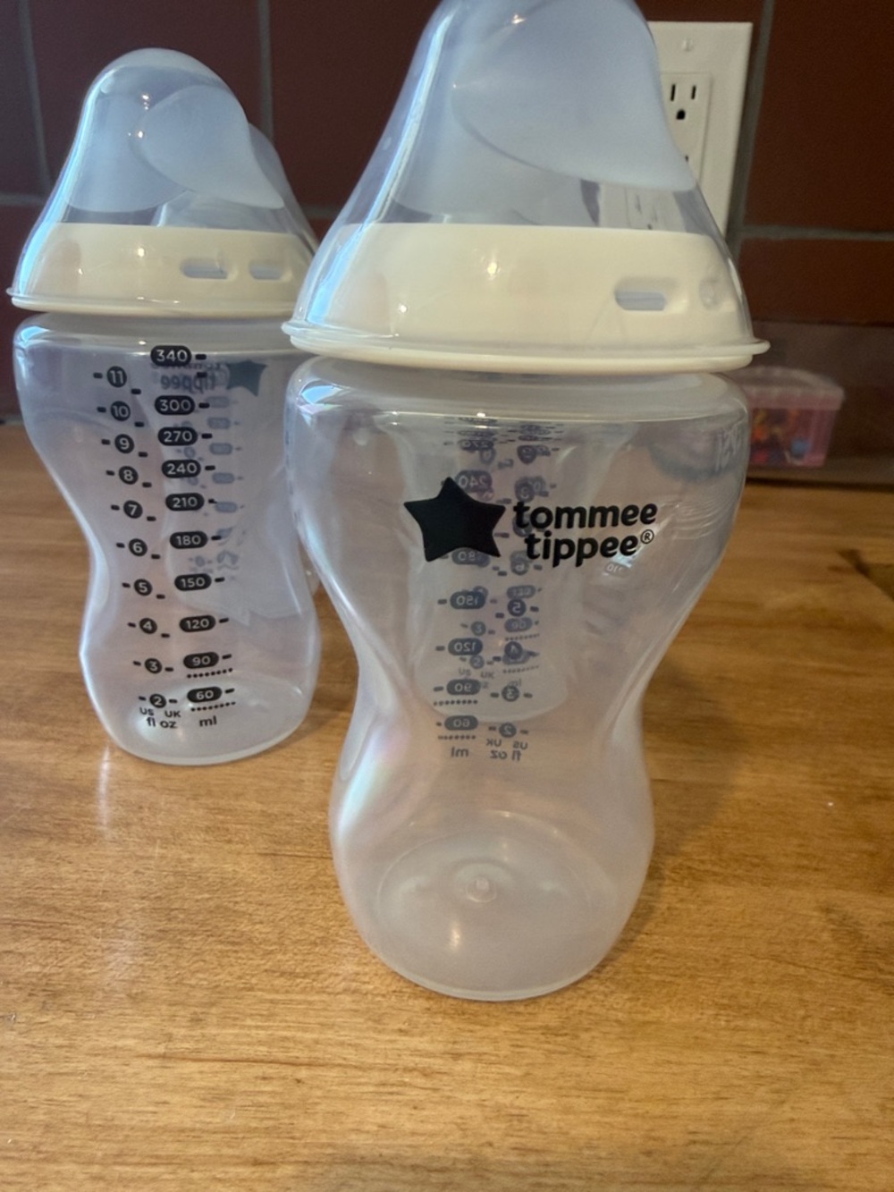 Tommee Tippee White Clear Baby Feeding Bottle - 5 Pack- plastic- 11 oz